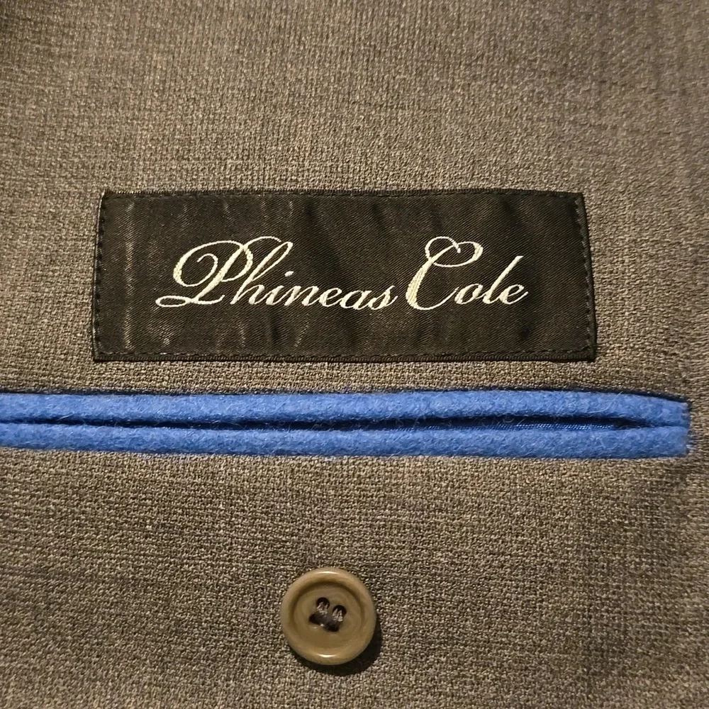 Phineas Cole Solid Wool Jacket, Size 40/Tall - Picture 6 of 16